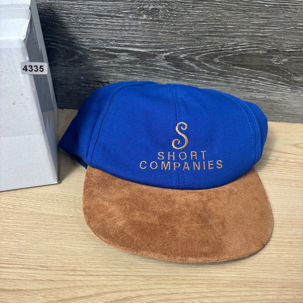 Vintage Short Companies Hat Cap Snapback Blue USA Made One Size Adjustable - Picture 11 of 11
